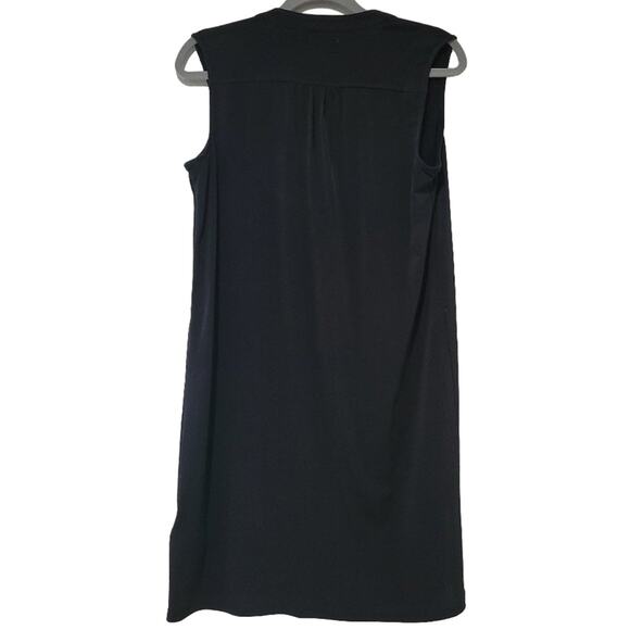 Michael Kors Black Sleeveless Button Front Midi Dress Size S - Picture 2 of 7